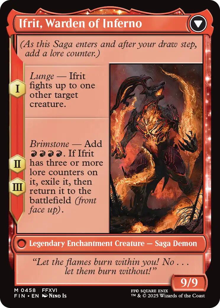 Clive, Ifrit's Dominant // Ifrit, Warden of Inferno (Extended Art) [FINAL FANTASY] | RetroPlay Games