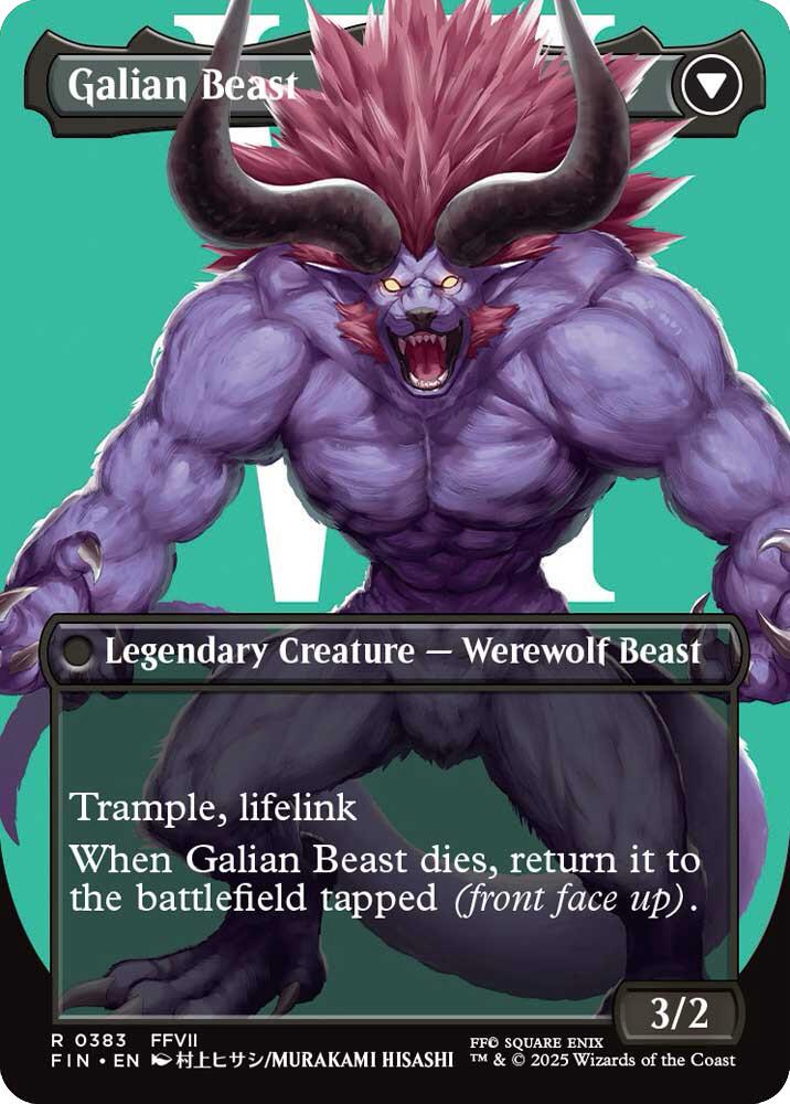 Vincent Valentine // Galian Beast (Borderless) [FINAL FANTASY] | RetroPlay Games