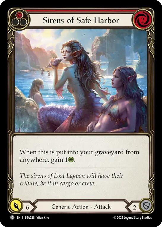 Sirens of Safe Harbor (Red) [SEA226] (High Seas)  Rainbow Foil | RetroPlay Games