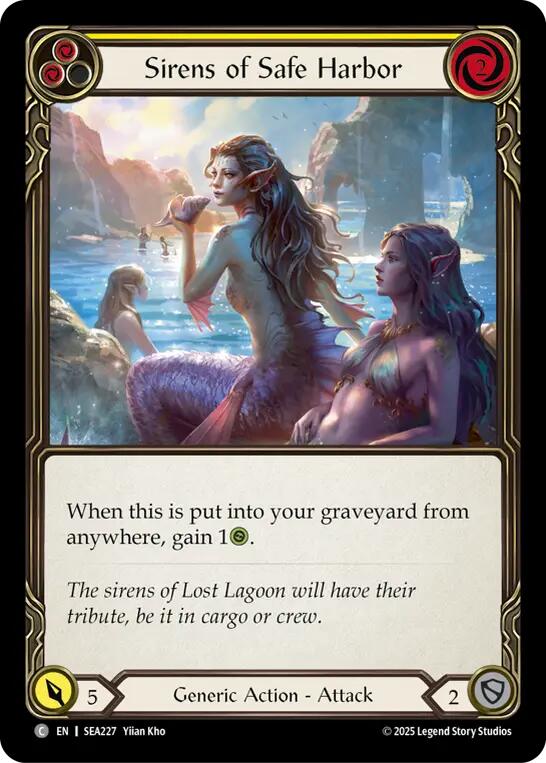 Sirens of Safe Harbor (Yellow) [SEA227] (High Seas)  Rainbow Foil | RetroPlay Games