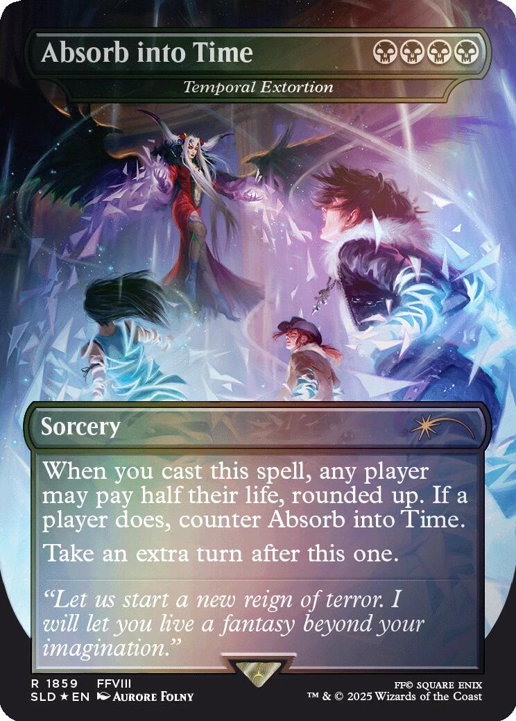 Absorb into Time - Temporal Extortion (Rainbow Foil) [Secret Lair Drop Series] | RetroPlay Games