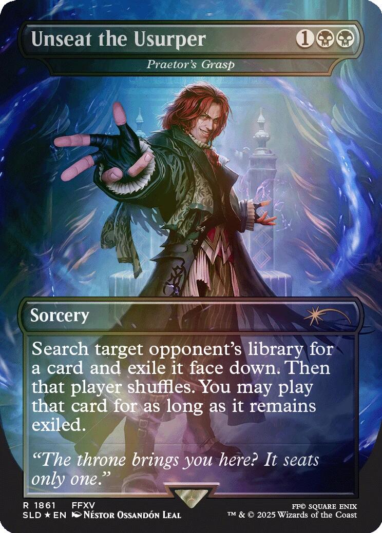 Unseat the Usurper - Praetor's Grasp (Rainbow Foil) [Secret Lair Drop Series] | RetroPlay Games