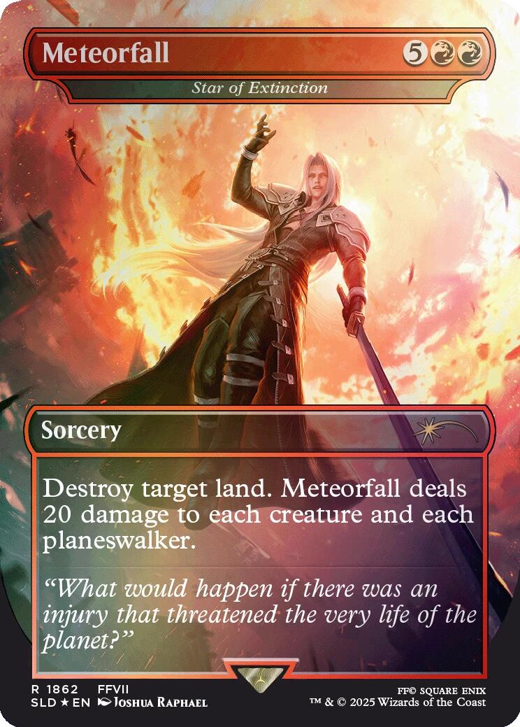 Meteorfall - Star of Extinction (Rainbow Foil) [Secret Lair Drop Series] | RetroPlay Games