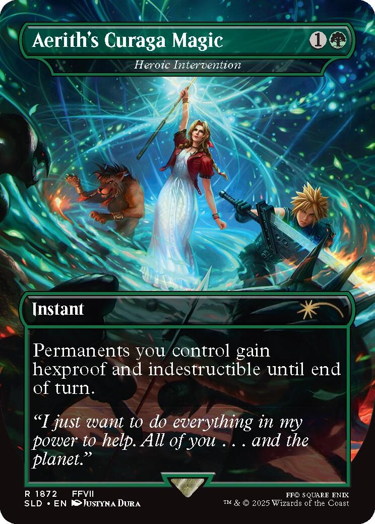 Aerith's Curaga Magic - Heroic Intervention [Secret Lair Drop Series] | RetroPlay Games