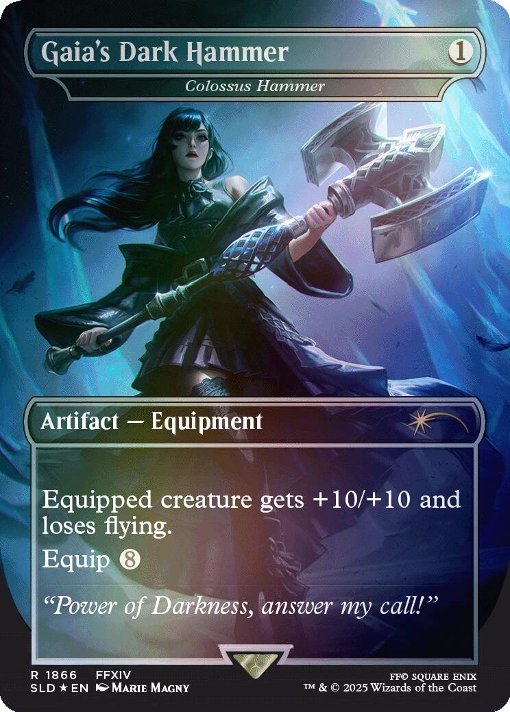 Gaia's Dark Hammer - Colossus Hammer (Rainbow Foil) [Secret Lair Drop Series] | RetroPlay Games