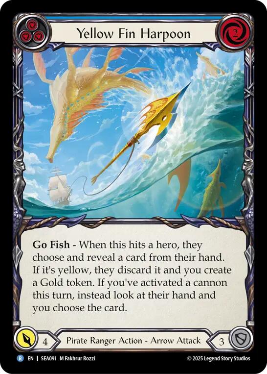 Yellow Fin Harpoon [SEA091] (High Seas)  Rainbow Foil | RetroPlay Games