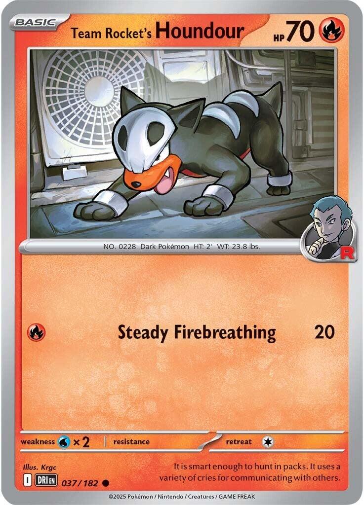 Team Rocket's Houndour (037/182) [Scarlet & Violet: Destined Rivals] | RetroPlay Games