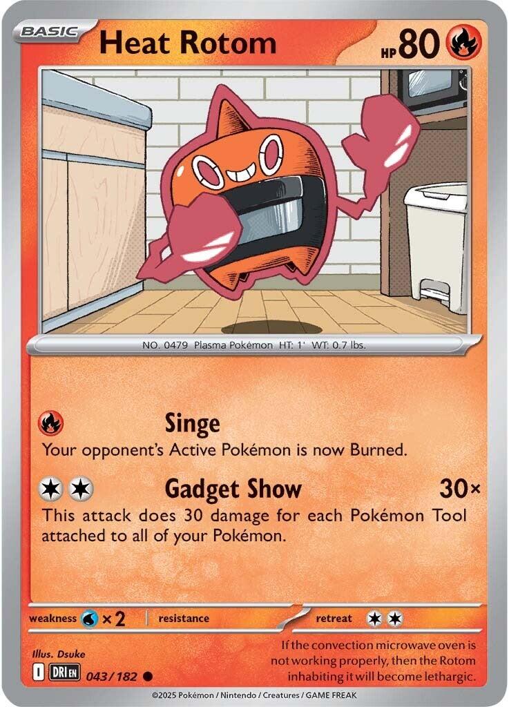 Heat Rotom (043/182) [Scarlet & Violet: Destined Rivals] | RetroPlay Games