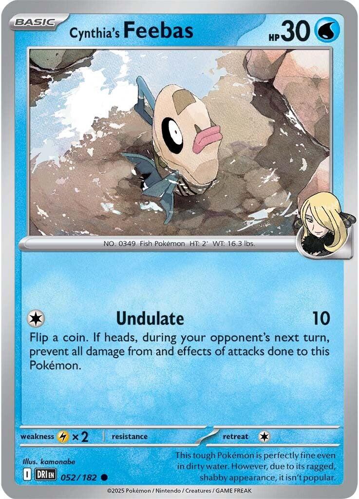 Cynthia's Feebas (052/182) [Scarlet & Violet: Destined Rivals] | RetroPlay Games
