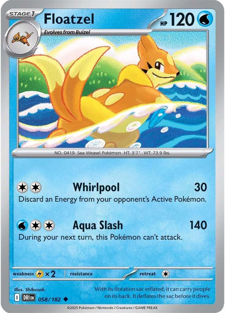 Floatzel (058/182) [Scarlet & Violet: Destined Rivals] | RetroPlay Games