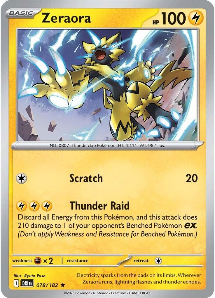Zeraora (078/182) [Scarlet & Violet: Destined Rivals] | RetroPlay Games
