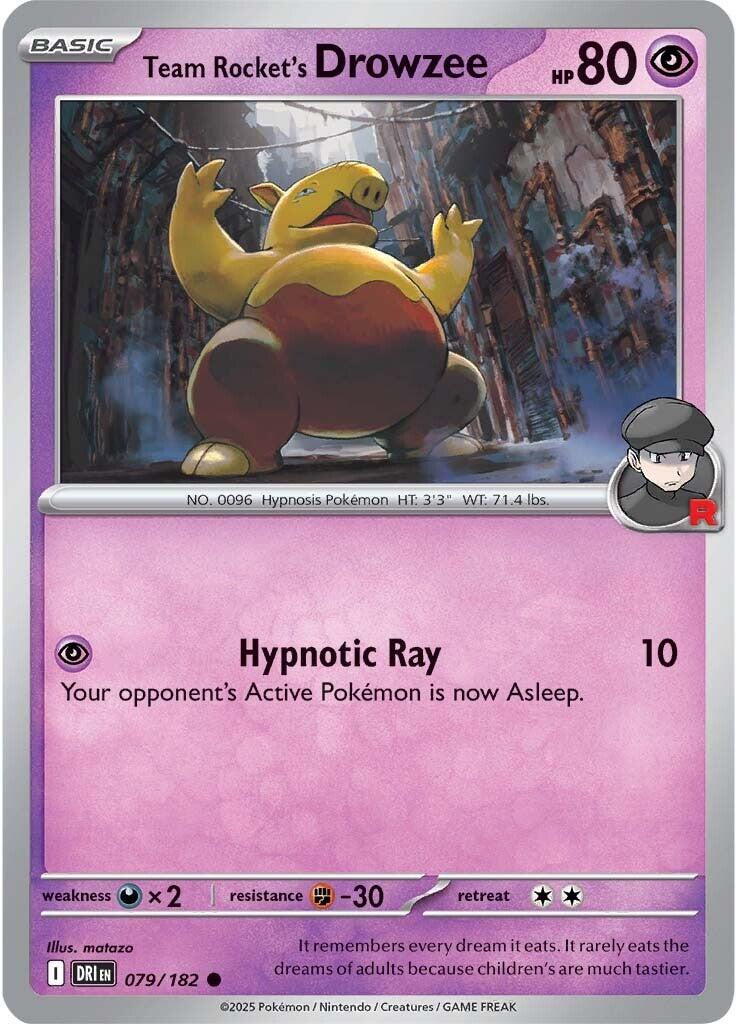Team Rocket's Drowzee (079/182) [Scarlet & Violet: Destined Rivals] | RetroPlay Games