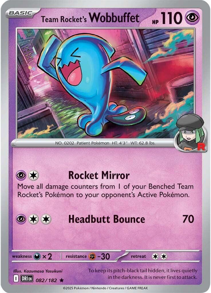 Team Rocket's Wobbuffet (082/182) [Scarlet & Violet: Destined Rivals] | RetroPlay Games