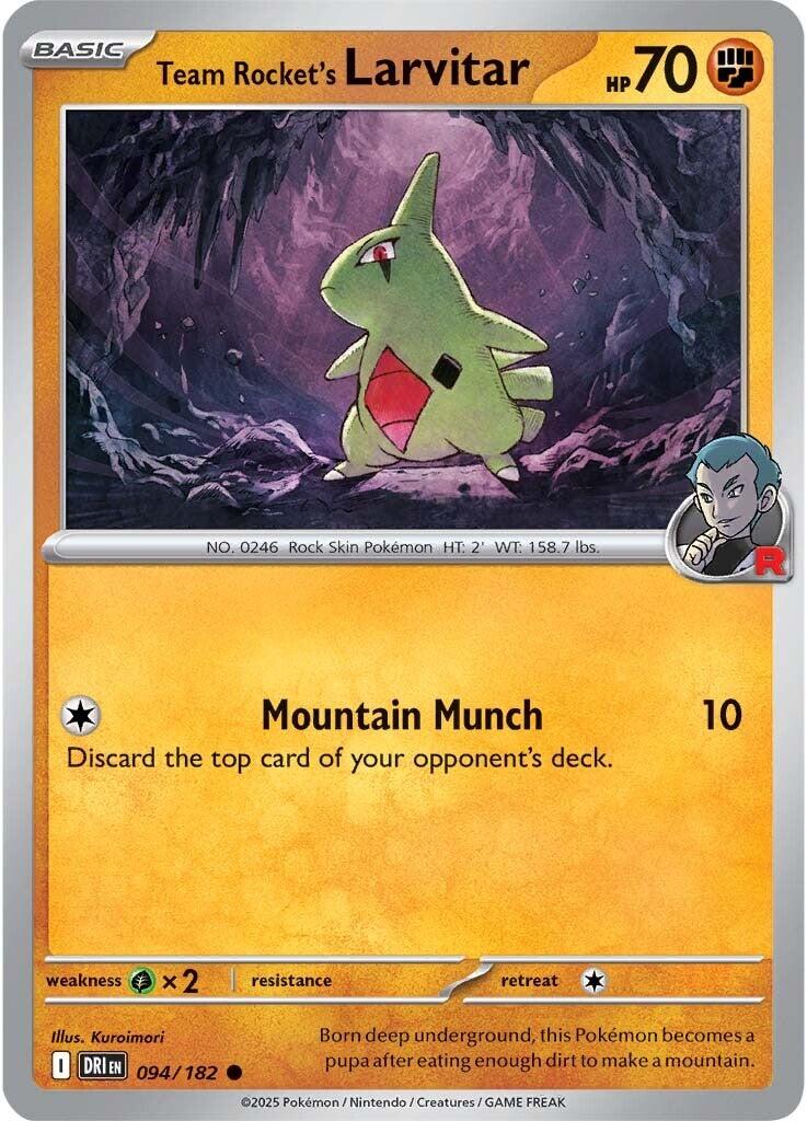 Team Rocket's Larvitar (094/182) [Scarlet & Violet: Destined Rivals] | RetroPlay Games