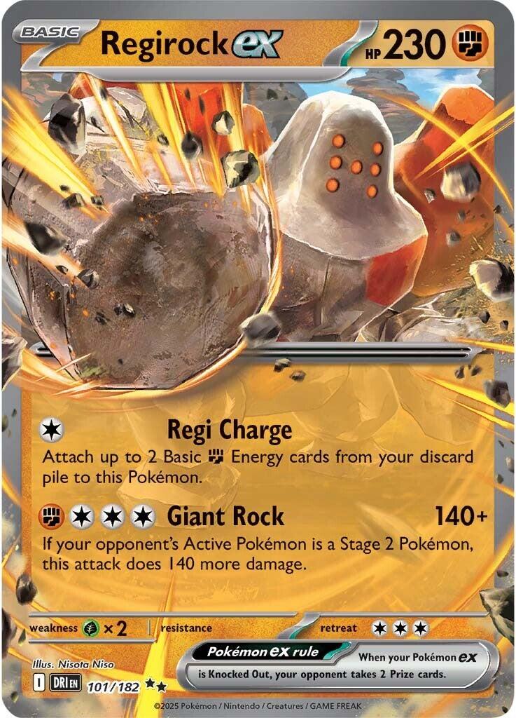 Regirock ex (101/182) [Scarlet & Violet: Destined Rivals] | RetroPlay Games