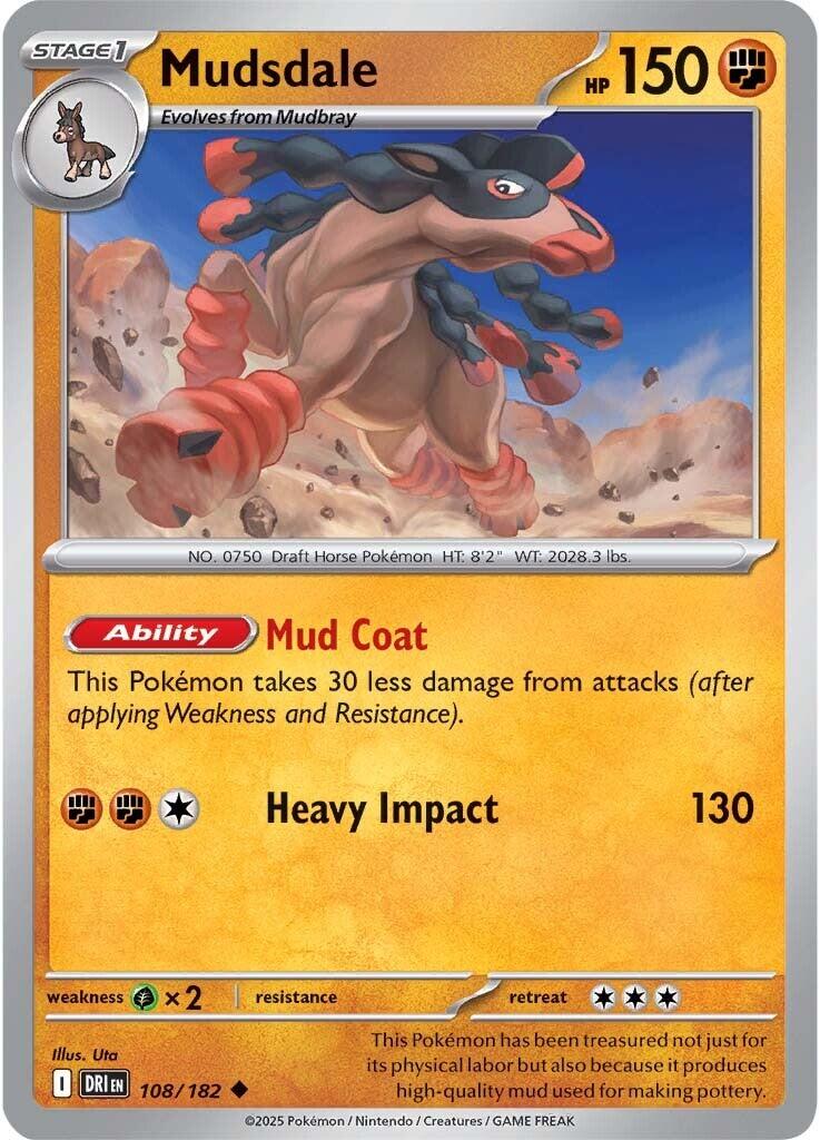 Mudsdale (108/182) [Scarlet & Violet: Destined Rivals] | RetroPlay Games