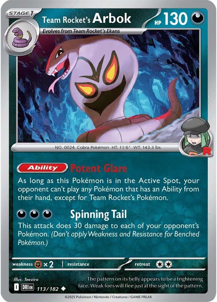 Team Rocket's Arbok (113/182) [Scarlet & Violet: Destined Rivals] | RetroPlay Games