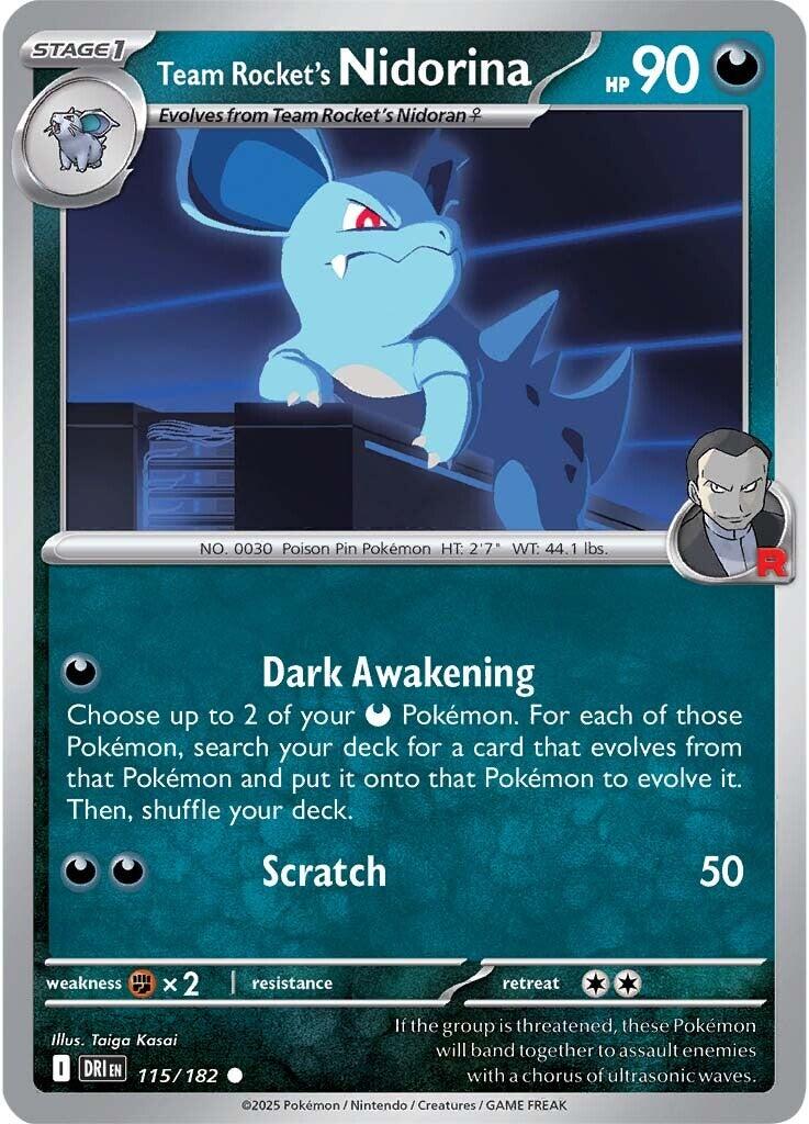 Team Rocket's Nidorina (115/182) [Scarlet & Violet: Destined Rivals] | RetroPlay Games