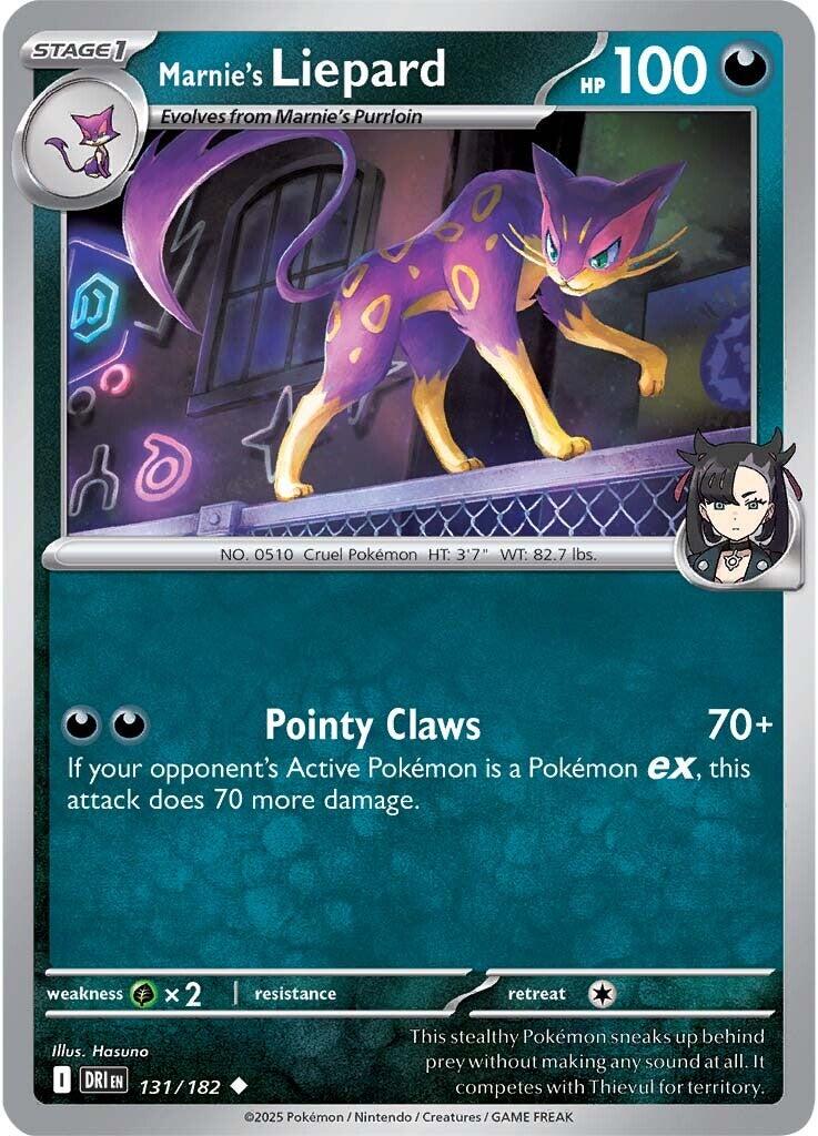 Marnie's Liepard (131/182) [Scarlet & Violet: Destined Rivals] | RetroPlay Games