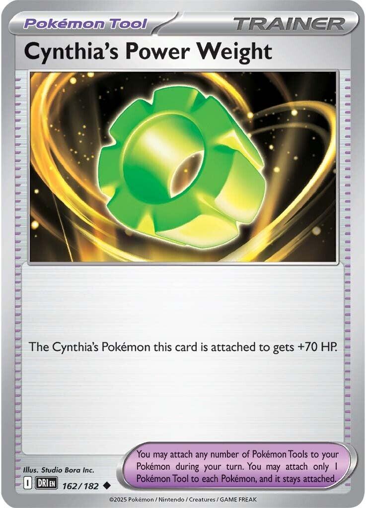 Cynthia's Power Weight (162/182) [Scarlet & Violet: Destined Rivals] | RetroPlay Games