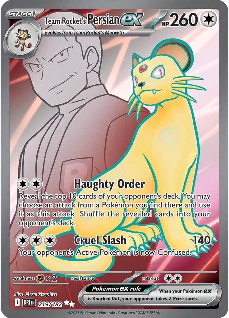 Team Rocket's Persian ex (219/182) [Scarlet & Violet: Destined Rivals] | RetroPlay Games
