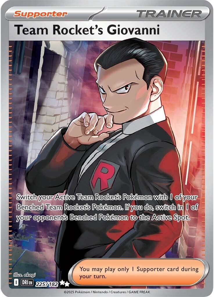 Team Rocket's Giovanni (225/182) [Scarlet & Violet: Destined Rivals] | RetroPlay Games
