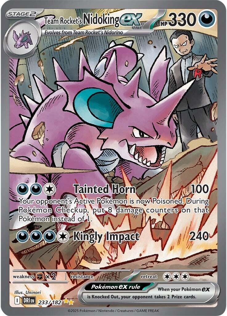 Team Rocket's Nidoking ex (233/182) [Scarlet & Violet: Destined Rivals] | RetroPlay Games