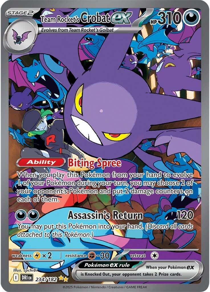 Team Rocket's Crobat ex (234/182) [Scarlet & Violet: Destined Rivals] | RetroPlay Games