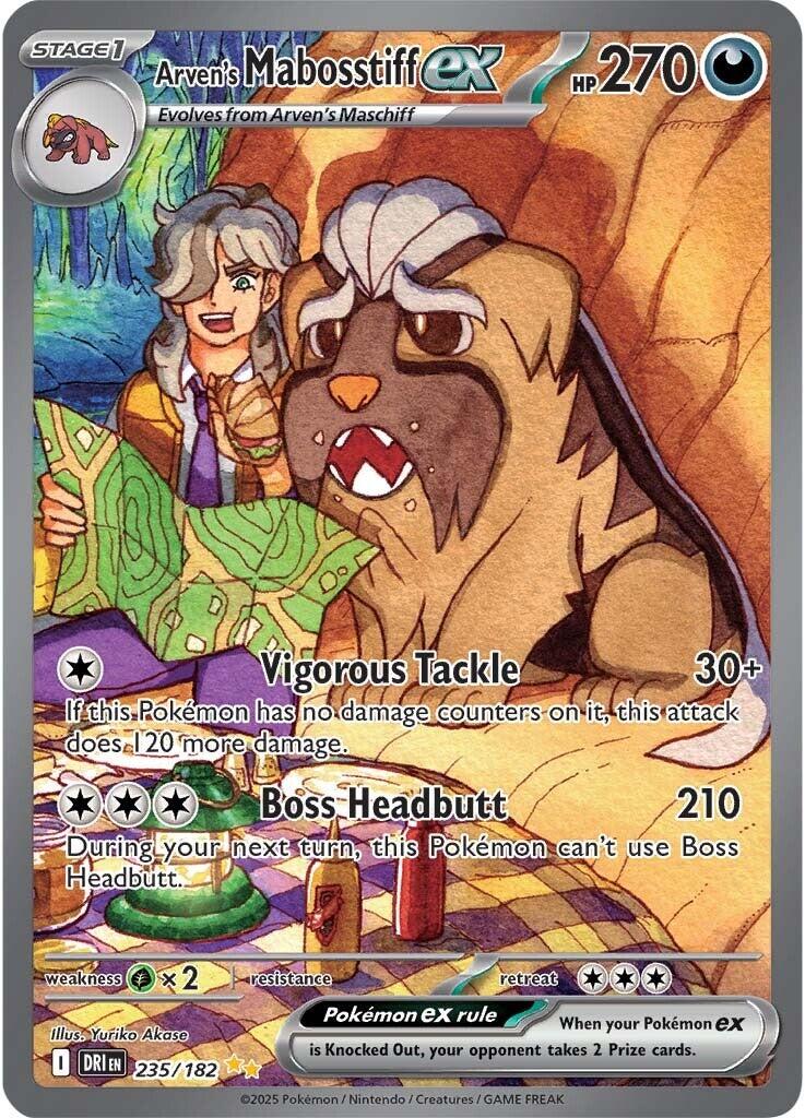 Arven's Mabosstiff ex (235/182) [Scarlet & Violet: Destined Rivals] | RetroPlay Games