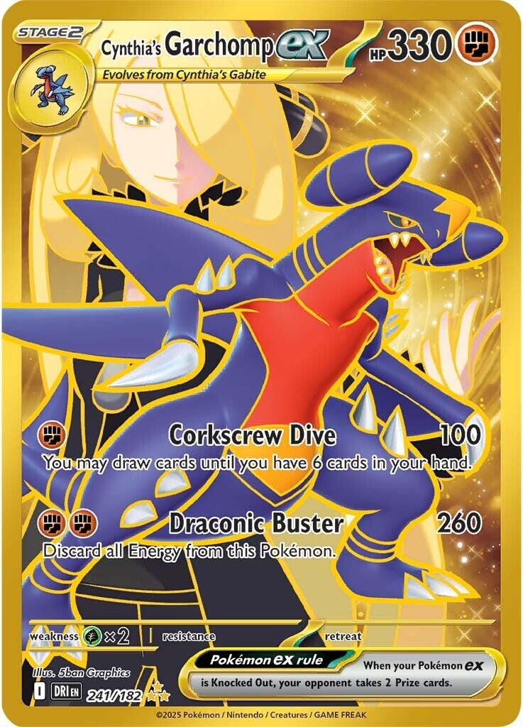 Cynthia's Garchomp ex (241/182) [Scarlet & Violet: Destined Rivals] | RetroPlay Games