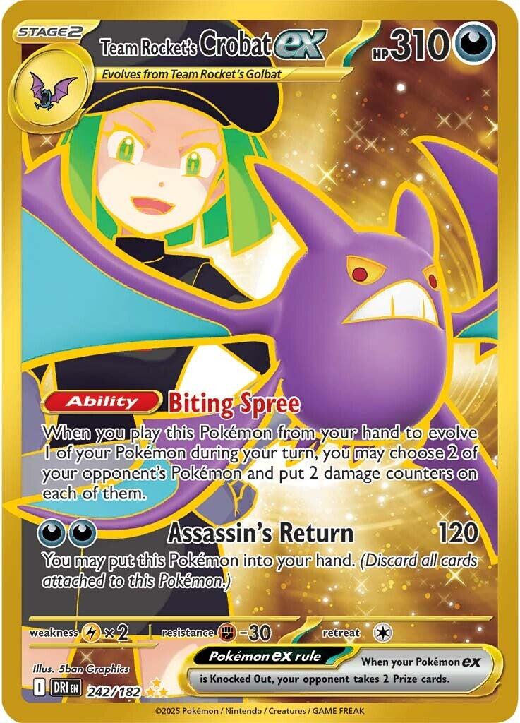 Team Rocket's Crobat ex (242/182) [Scarlet & Violet: Destined Rivals] | RetroPlay Games