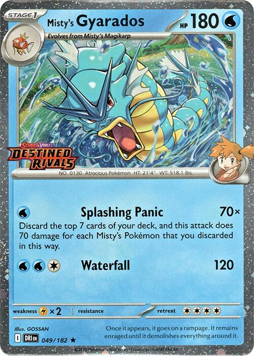 Misty's Gyarados (049/182) (Destined Rivals Stamp) [Scarlet & Violet: Destined Rivals] | RetroPlay Games