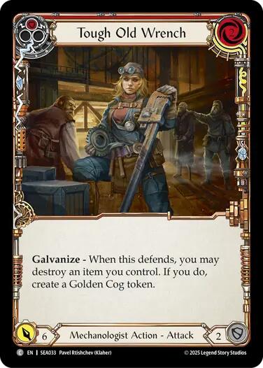 Tough Old Wrench (Red) [SEA033] (High Seas)  Rainbow Foil | RetroPlay Games