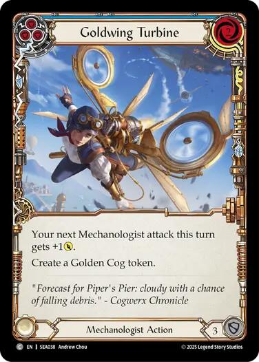 Goldwing Turbine (Blue) [SEA038] (High Seas)  Rainbow Foil | RetroPlay Games