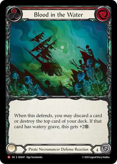 Blood in the Water [SEA047] (High Seas)  Rainbow Foil | RetroPlay Games