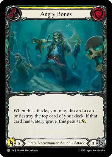 Angry Bones (Yellow) [SEA063] (High Seas)  Rainbow Foil | RetroPlay Games