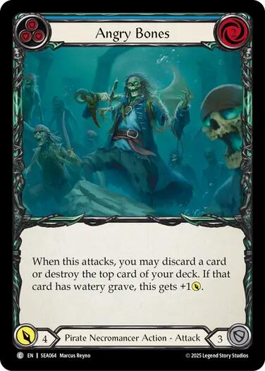 Angry Bones (Blue) [SEA064] (High Seas)  Rainbow Foil | RetroPlay Games