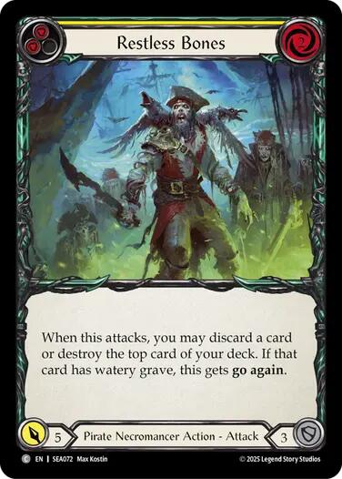 Restless Bones (Yellow) [SEA072] (High Seas)  Rainbow Foil | RetroPlay Games