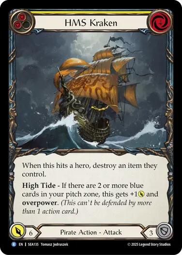 HMS Kraken [SEA135] (High Seas)  Rainbow Foil | RetroPlay Games