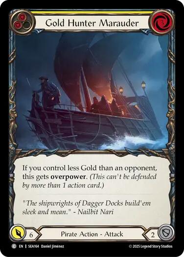 Gold Hunter Marauder [SEA164] (High Seas)  Rainbow Foil | RetroPlay Games