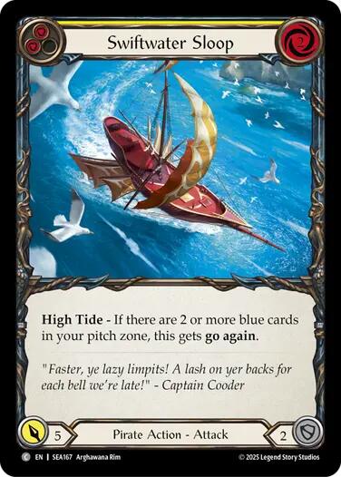 Swiftwater Sloop (Yellow) [SEA167] (High Seas)  Rainbow Foil | RetroPlay Games