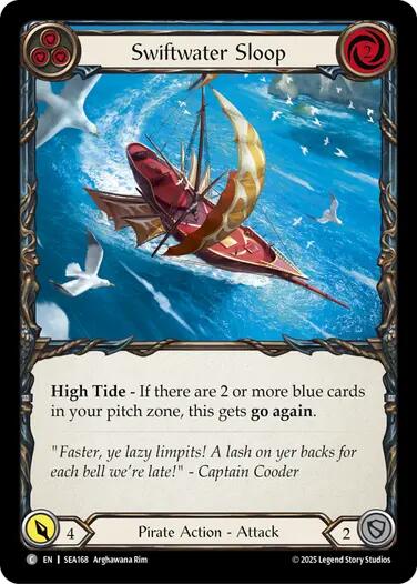 Swiftwater Sloop (Blue) [SEA168] (High Seas)  Rainbow Foil | RetroPlay Games
