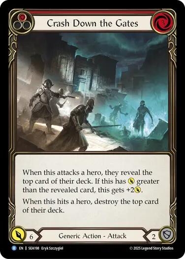 Crash Down the Gates (Red) [SEA198] (High Seas) | RetroPlay Games