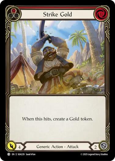 Strike Gold (Red) [SEA229] (High Seas)  Rainbow Foil | RetroPlay Games