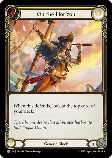 On the Horizon (Yellow) [SEA242] (High Seas)  Rainbow Foil | RetroPlay Games