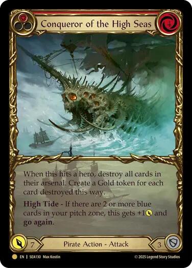 Conqueror of the High Seas (Treasure) [SEA130] (High Seas)  Cold Foil | RetroPlay Games