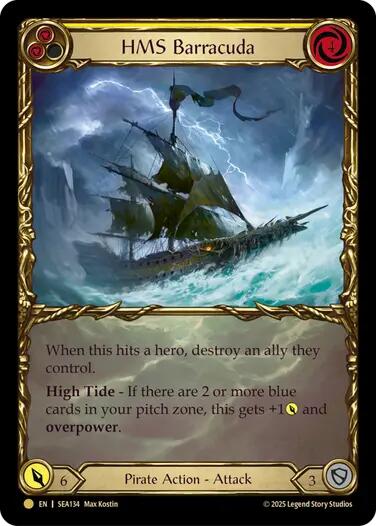 HMS Barracuda (Treasure) [SEA134] (High Seas)  Cold Foil | RetroPlay Games