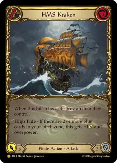 HMS Kraken (Treasure) [SEA135] (High Seas)  Cold Foil | RetroPlay Games