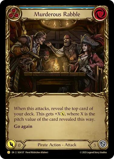 Murderous Rabble (Treasure) [SEA137] (High Seas)  Cold Foil | RetroPlay Games