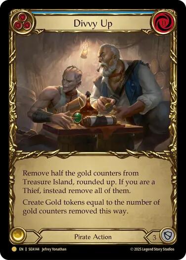 Divvy Up (Treasure) [SEA144] (High Seas)  Cold Foil | RetroPlay Games